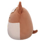 Squishmallows Original 7.5-Inch - Regina The Brown And White Corgi With Pineapple Drink And Flower
