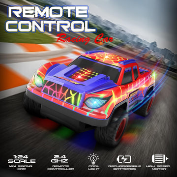 GagaCo Remote Control Car for Boys, Mini RC Racing Cars for Kids Ages 3 and up, 2.4Ghz Beginners RC Cars with Cool Light, Rechar