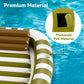 Pool Wave Inflatable Pool Lounger Floats  80 x 66 Large Tanning Bed for mature-themed Kids  Outdoor Sun Bathing Floating Blow up Raft W/Pillow  Spray Water Mat  Summer Beach Lake Family Party Gift - Green