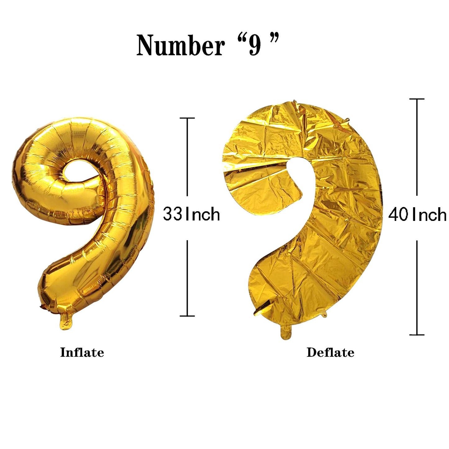 Shuntai 69Th Birthday Decorations For Men Women 69 Number Balloons Gold Jumbo Numbers 96 Foil Mylar Balloons With Happy Birthday