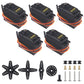 DWEII Servo Motor MG995 Control Angle180 Metal Gear Servo 20KG Digital High Speed Torque Servo Motor for Smart Car Robot Boat RC