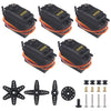 DWEII Servo Motor MG995 Control Angle180 Metal Gear Servo 20KG Digital High Speed Torque Servo Motor for Smart Car Robot Boat RC