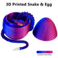 3D Printed Snake Eggs with Snake Inside
