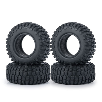 MOHERO 1.0 Crawler Tires Soft Rubber Wheel Tires 4PCS for 1/24 Axial SCX24 90081 AXI00001 AXI00002 AXI00005 AXI00006 RC Crawler 