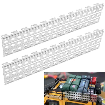 2Pcs Vgoohobby Metal 144mmx40mm Sand Ladder Recovery Board Anti-Skid Plate Compatible with Traxxas TRX-4 Axial SCX10 Tamiya CC01