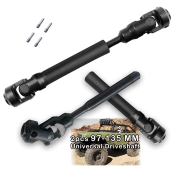2pcs RC Drive Shaft 97-137mm for 1/10 SCX10,SCX10-II RTR,(97-137mm)