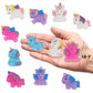 Cllayees 24 Pcs Squishy Toys  Unicorn Kawaii Mochi Squishies  Unicorn Party Favors Stress Relief Toys  Goodie Bags Christmas Birthday Gifts Classroom Prizes for Kids (Unicorn)
