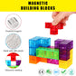 DASDAX Magnetic Building Blocks Magic Magnetic 3D Puzzle Cubes, Set of 7 Multi Shapes Magnetic Blocks with 54 Guide Cards, Intel