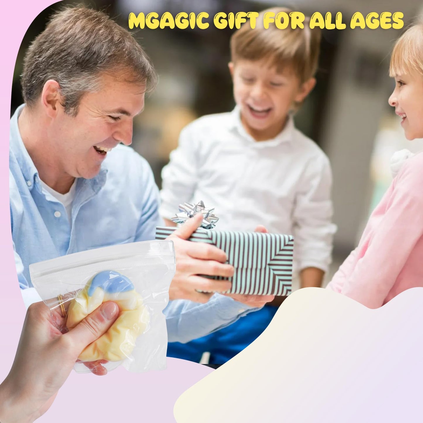 Taba Squishy Toys Valentines Cat Paw Cute Kawaii Squeeze Toys  Sticky Squishy Fidget Toys Silicone Squeeze Toy for Stress Relief Cute Soft Toys Best Valentines Gift for Anniversary (Star)