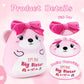 Inisajace Big Sister Stuffed Animal - 9 Inches Cute Pink Bear Stuffed Animals Big Sister Gifts For Girls Im The Big Sister    Be