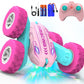 Paaxido Remote Control Car For Girls, Rc Car For Girls, 360 Stunt Rotating Double-Sided Race Remote Cars With Headlights, Fun To