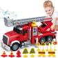 Kids Toys for 3 4 5 6 7 8 Years Old Boys, 15'' Large Fire Truck Toy, Friction Powered Fire Rescue Truck Vehicle Toy with Lights 