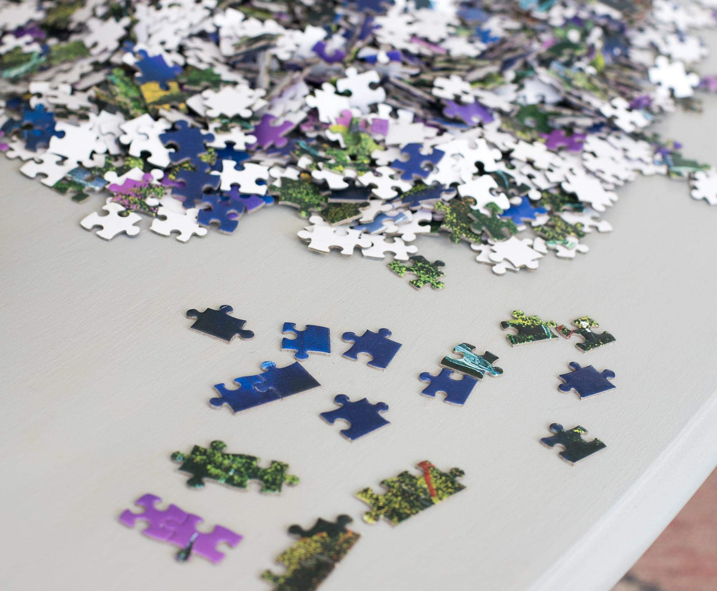 Bob Ross Blue River Nature Puzzle For Adults And Kids | Forest Lake Scenery 1000 Piece Jigsaw Puzzle Toy | Interactive Brain Teaser For Family Game Night | 28 X 20 Inches
