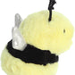 Aurora® Round Rolly Pet™ Bee Happy™ Stuffed Animal - Adorable Companions - On-The-Go Fun - Yellow 5 Inches