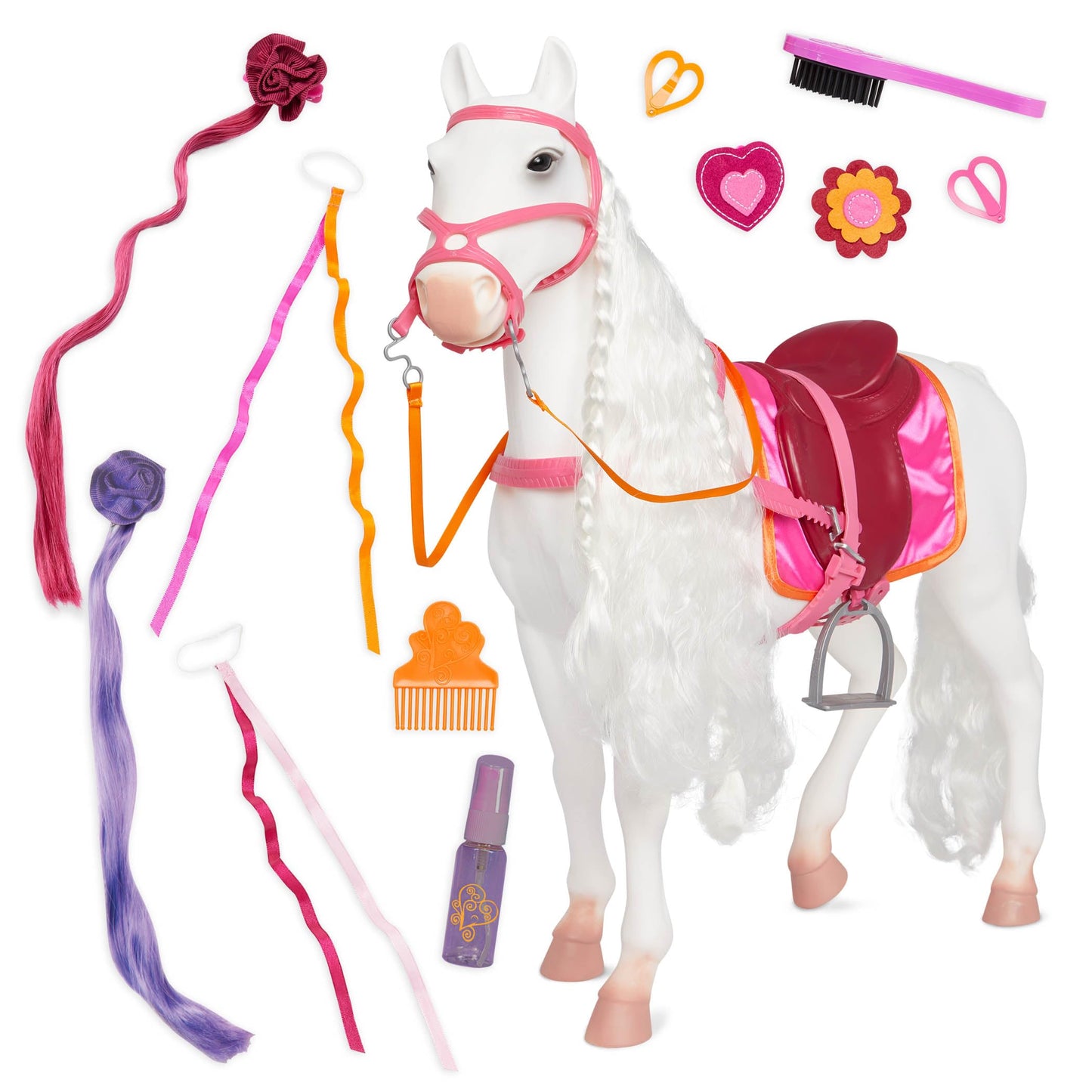 Our Generation Horse - Camarillo, Small Size, White Plastic Model BD38003Z