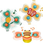 Pluspoint Baby Suction Cup Spinner Toys  Set Of 3 | Rotating Montessori Bath Toys For Baby Boys & Girls | PopUp Waterproof Spi
