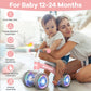 Mhcylion Shining Balance Bike Toys For Baby 1 Year Old Gifts,10-24 Months Toddler First Birthday Gift, No Pedal 4 Colorful Light