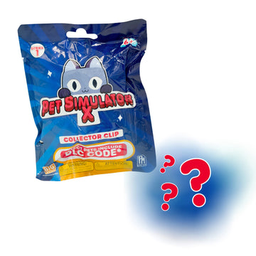 Pet Simulator X - Mystery Pet Minifigure Toys With Collector Clip - Blind Bag 1 Pack And Chance Of Dlc Code - Surprise Collectab