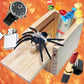 Jishi Spider Prank Box Halloween Gag Gifts, Funny Wooden Surprise Gift Box For Money Cash, Halloween Spider Prank Toys For Kids