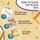 INSCAPE Pharaoh’s Secret Puzzle Box - Wooden Mind Puzzles for Adults - 11x11x10.5 cm - Cluebox with Hidden Compartments - Model INSCAPE-BOX-