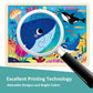 Moinkidz 48 Piece Puzzles For Kids Ages 3-5 With Unique Puzzle Pieces, Wooden Jigsaw Puzzle For 3 4 5 6 7 8 Year Old, Ocean Animal Toddler Puzzles For Kids Ages 4-8 With Storage Tray
