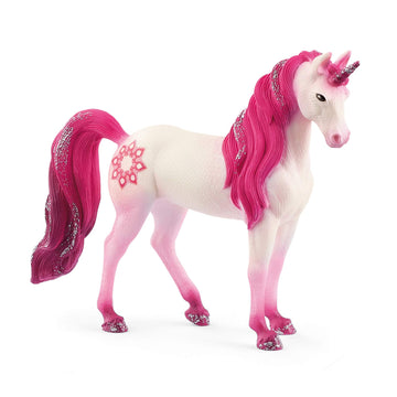 Schleich Bayala, Unicorn Toys For Girls And Boys, Mandala Unicorn Mare Unicorn Figurine, Pink, Ages 5+
