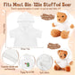 Litherr S 8-12 Inch Stuffed Animal Clothes Tshirt Sublimation Plush Bear Hoodie Perfect For Diy Your Personalization Stuffed Dol