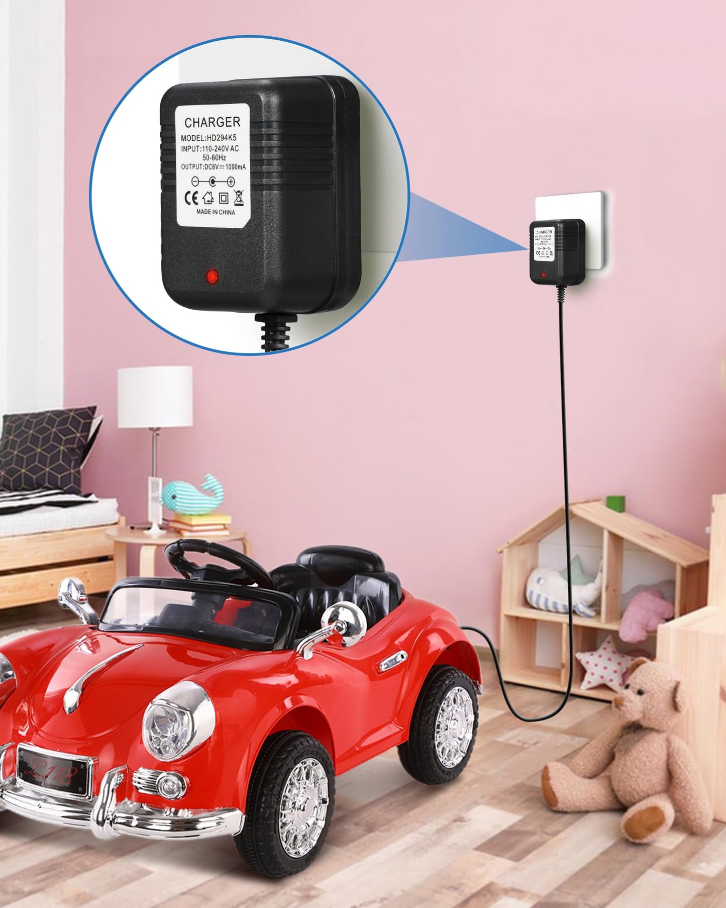 Universal 6V Bumper Car Charger For Flybar