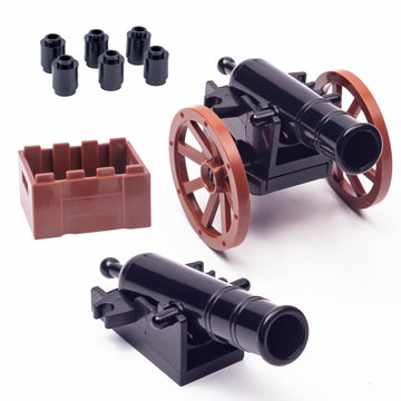 MaozyHomie Medieval Warfare Cannon 2   Pack Military  Toy Soldiers Figures  Toy Set Minifigure Compatible with Major Brands  3 Years Old and up