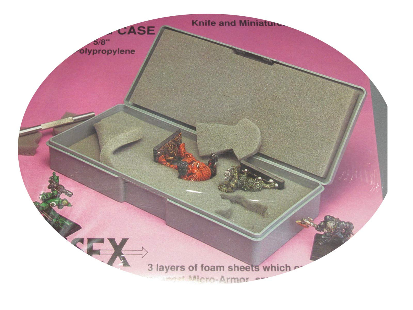 Chessex Figure Storage Boxes: Role Playing Games (Rpgs) - Small Figure Carrying Cases - Customizable Foam Sheets