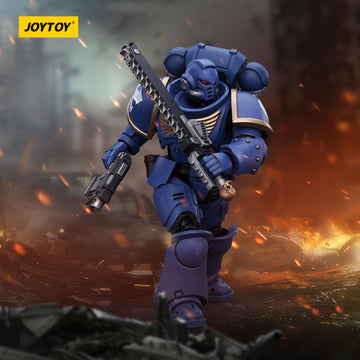 JOYTOY Warhammer 40k Space Marines, Space Marines Ultramarines Outriders Brother Catonus 1/18 Action Figure, Dedicated to You Wh