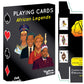 Kulture Games Playing Cards: African Legends - African Playing Cards - Trivia Party Game For Adults & Family Game Night - Black History Playing Cards – Inspirational African Legends Trivia Card Game