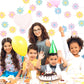 Pasimy 8 Pcs Daisy Boho Party Decorations Groovy Daisy Paper Garlands White Flower Hanging Garland Banner Hippie Flower Cutouts