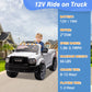 12V Ride on Toys for Kids 4-8, Licensed Ram 2500, Electric Car for Kids, with Remote Control, LED Light/Music/MP3, Back Storage