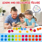 Looikoos Matching Egg Toy Set - 12 Play Eggs Toddler Toys - Educational Color And Number Recognition Skills -Learning Egg Game P
