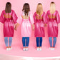 Sintuff 24 Pcs Kids Spa Party Supplies For Girls 6 Spa Party Robes 6 Tote Bags 6 Headbands 6 Spa Masks (Pink Birthday,Size 14)