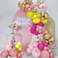 Yellow Pink Balloon, 60 Pcs 12 Inches Hot Pink Metallic Gold Balloons For Girls Peach Birthday Party Decorations Birthday Balloons Baby Shower Engagement Party Supplies