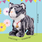 Pattern Gray Robot Cat Plush Cat Stuffed Animal Interactive Cat, Meow Kitten Touch Control, Electronic Cat Pet, Robotic Cat Cat Kitty Toy, Animated Toy Cats For Girls Baby Kids L:12'