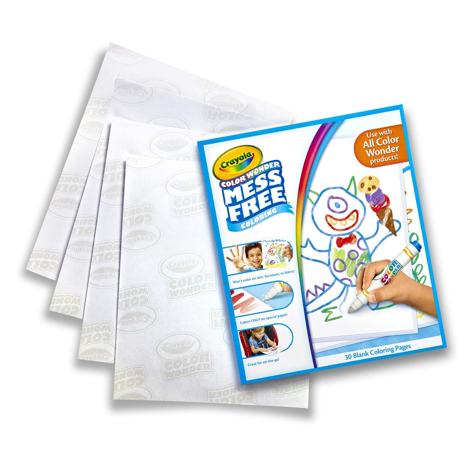 Crayola Color Wonder Refill Paper Set, 30 Blank Pages, White – Toytooth