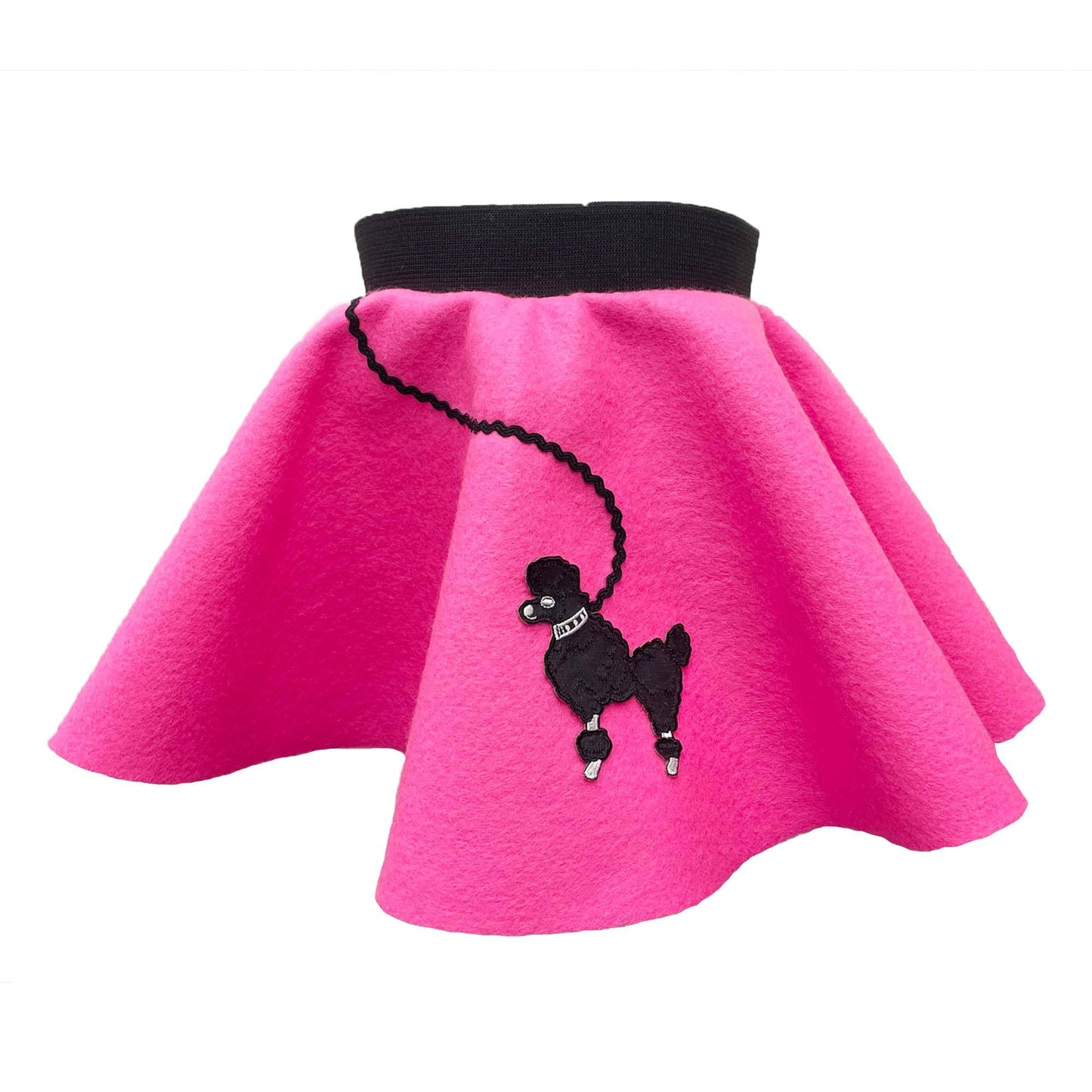 Hip Hop 50'S Shop Baby/Infant 3 Piece Poodle Skirt Costume Set (Hot Pink 6 Month-3Pc)