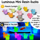1000Pcs Luminous Mini Resin Duck Tiny Duck Figurine For Fairy Garden Landscape Aquarium Potted Plant Prank Game Diy Ornament Par