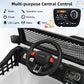 HONEY JOY 2 Seat Ride On Truck,12V Battery Powered Electric Cars for Kids, Spring Suspension, LED Lights, Remote Control, Horn,