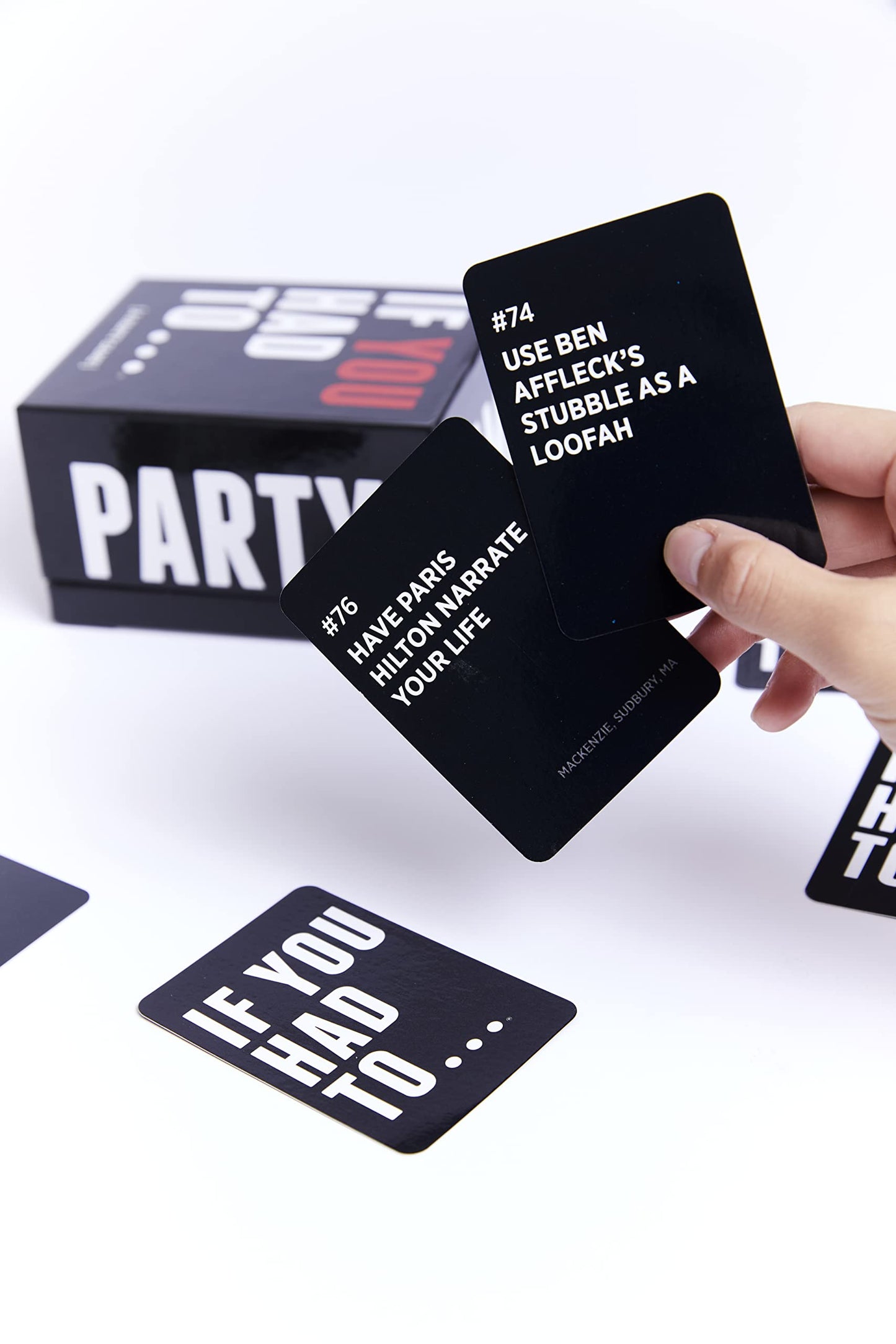 DSS Games If You Had To... Party Game - Hilarious Would You Rather Card Game, Black, Model 861721000126, Perfect for Game Night & Gifts