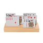 Willowdale Wooden Card Holder For Playing Cards Set Of 2, Canasta Cards Bridge Card Playing Card Holders For Adults, Solid Wood