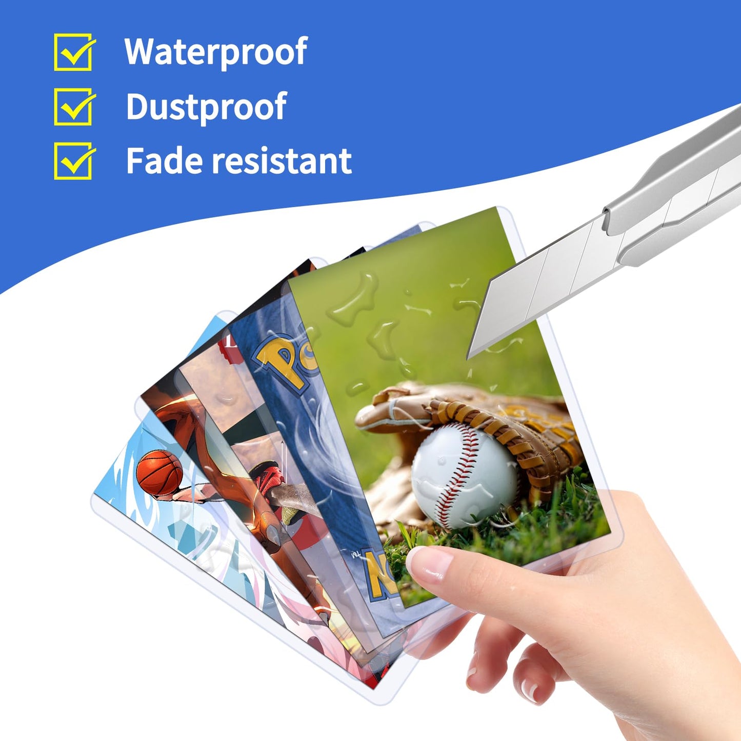 Qtyord 2000Pcs Clear Top Loaders For Cards (1000Pcs Hard Plastic Card Holders & 1000Pcs Card Sleeves) 3 X 4 Toploaders, Card Pro