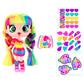 DECORA GIRLZ Sticker Store Playset with 5" Doll - Multi Color, Plastic, Model D1009