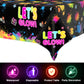 3 Pcs Glow Party Table Covers Neon Party Tablecloths Glow In The Dark Party Tablecloths Decorations Neon Party Table Cover Supplies For Glow Party Favors, Neon Birthday Party And Black Light Party