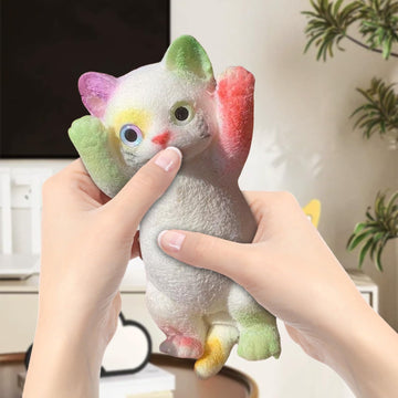 Cat Sticky Squishy Toys,Cute Cat Squishies Squeeze Soft Cat Squishies Relax Sensory,Squeeze Toy Gifts For Christmas Birthday Hol