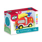 Wow Toys Ernie Fire Engine - Push-and-Go Fire Truck with Rotating Ladder & Firefighter Figures | No Batteries, Durable Toddler T