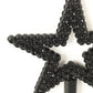 Qeuly Star Wand Black Fairy Wand 13 Inches Angel Wand Star Magic Princess Wands Plating Silver Star Stick (Black)